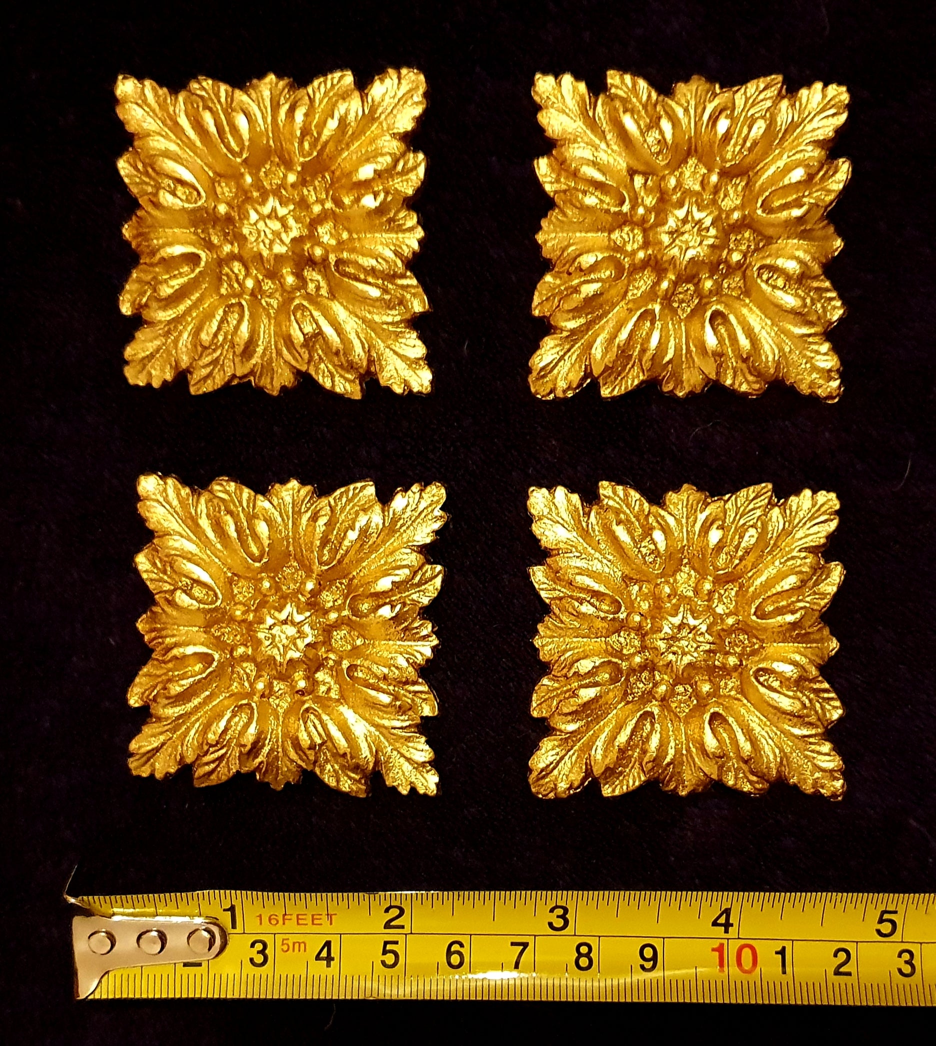 4 MOULDINGS GILT OR WHITE WALL MIRROR DECORATION (No37)