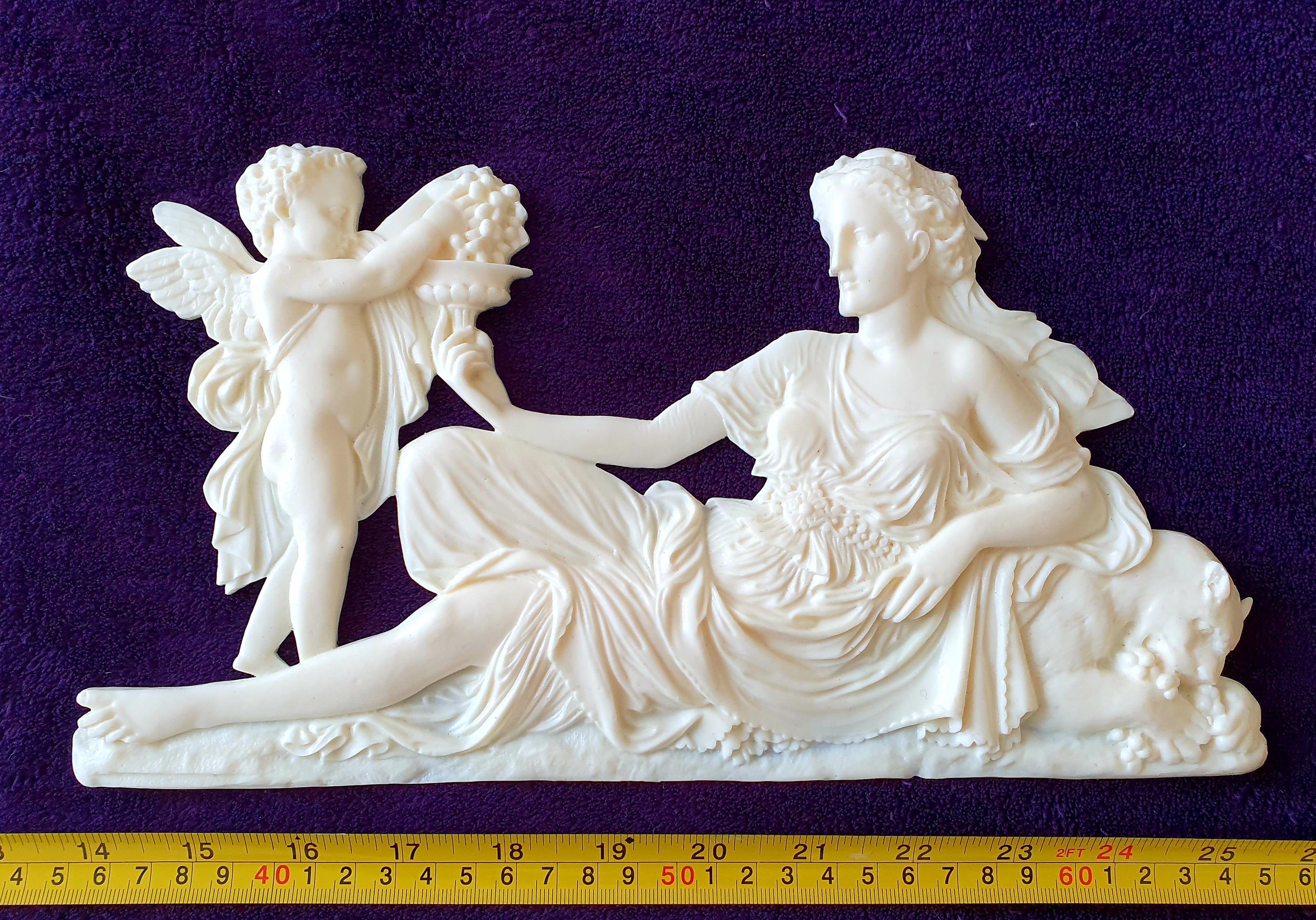 LARGE LOUIS XVI STYLE PLASTIC WALL DOOR DECOR PEDIMENT MOULDING (No32) £49.95 Colour QTY