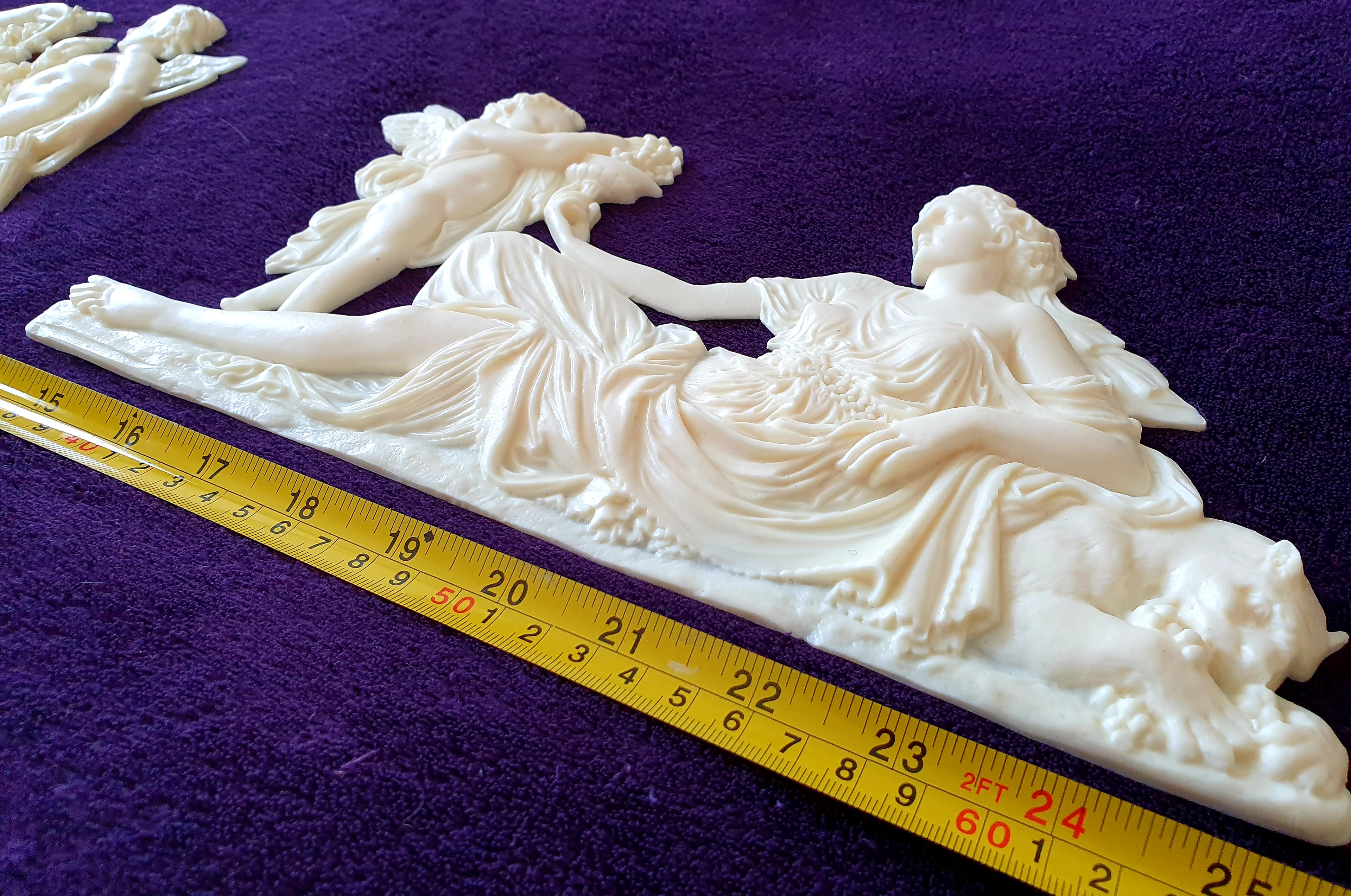 LARGE LOUIS XVI STYLE PLASTIC WALL DOOR DECOR PEDIMENT MOULDING (No32) £49.95 Colour QTY