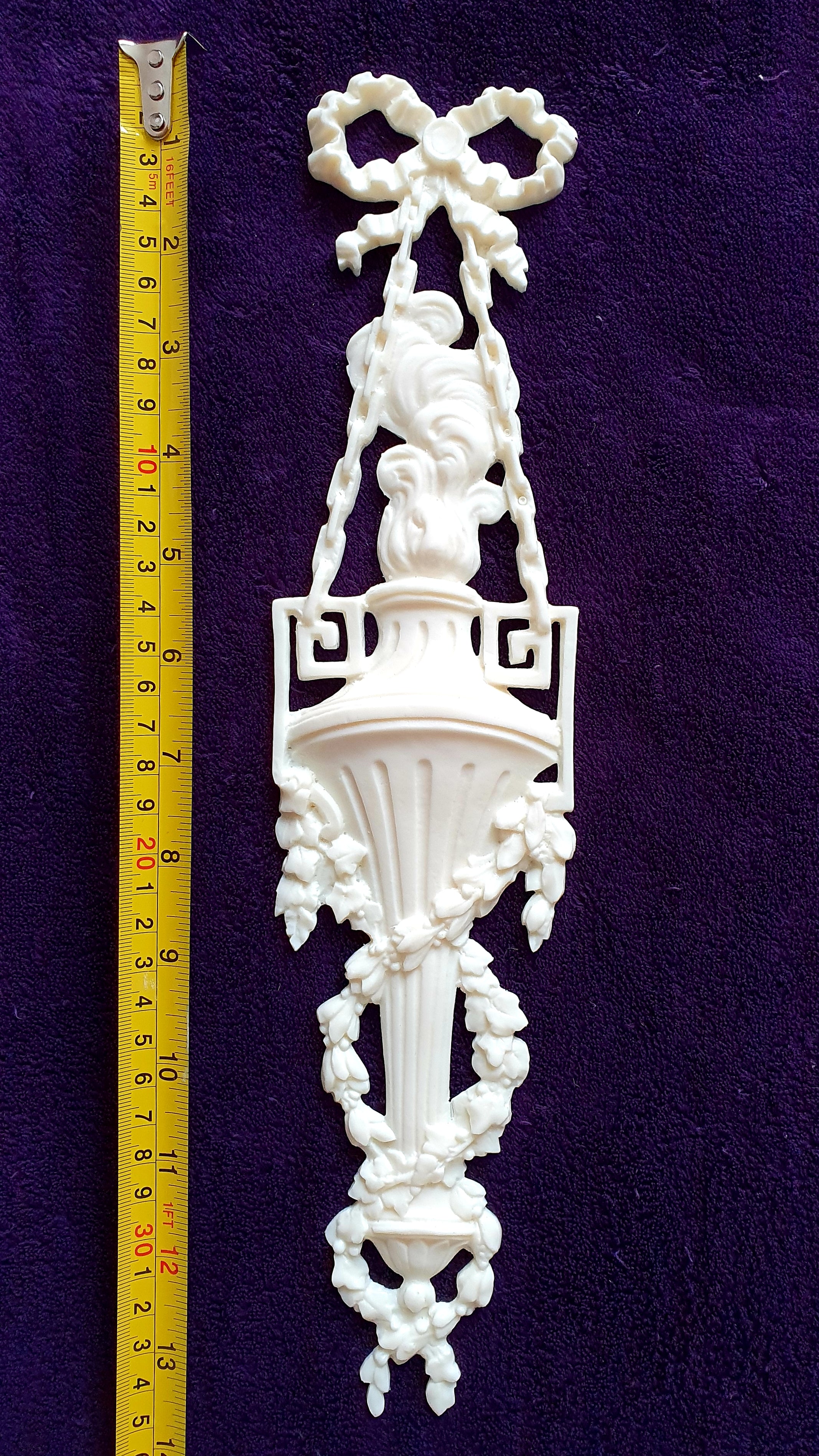 LARGE FRENCH ANTIQUE LOUIS XVI WALL MIRROR MOULDING DECORATION (No25)
