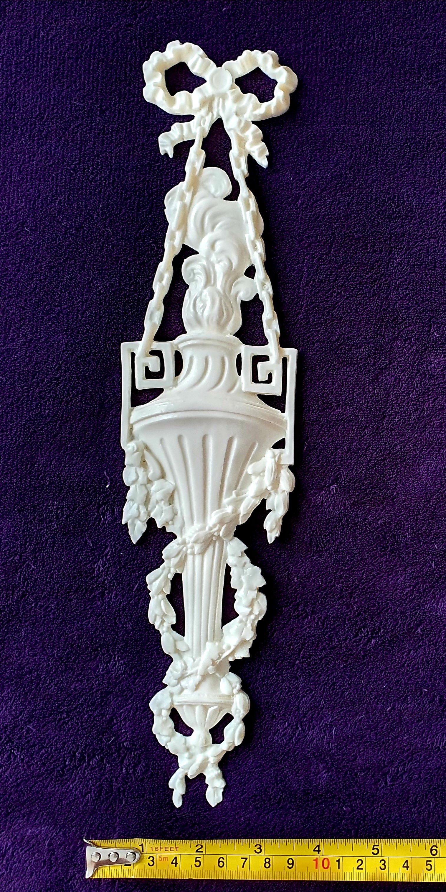 LARGE FRENCH ANTIQUE LOUIS XVI WALL MIRROR MOULDING DECORATION (No25)