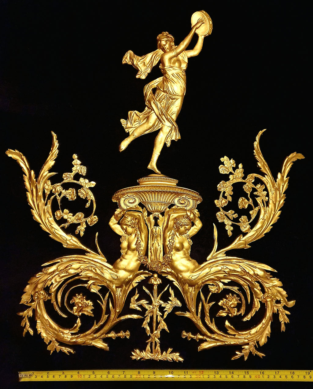 LARGE LOUIS XVI PLASTIC ORNATE WALL MIRROR MOULDING DECORATION (No22)