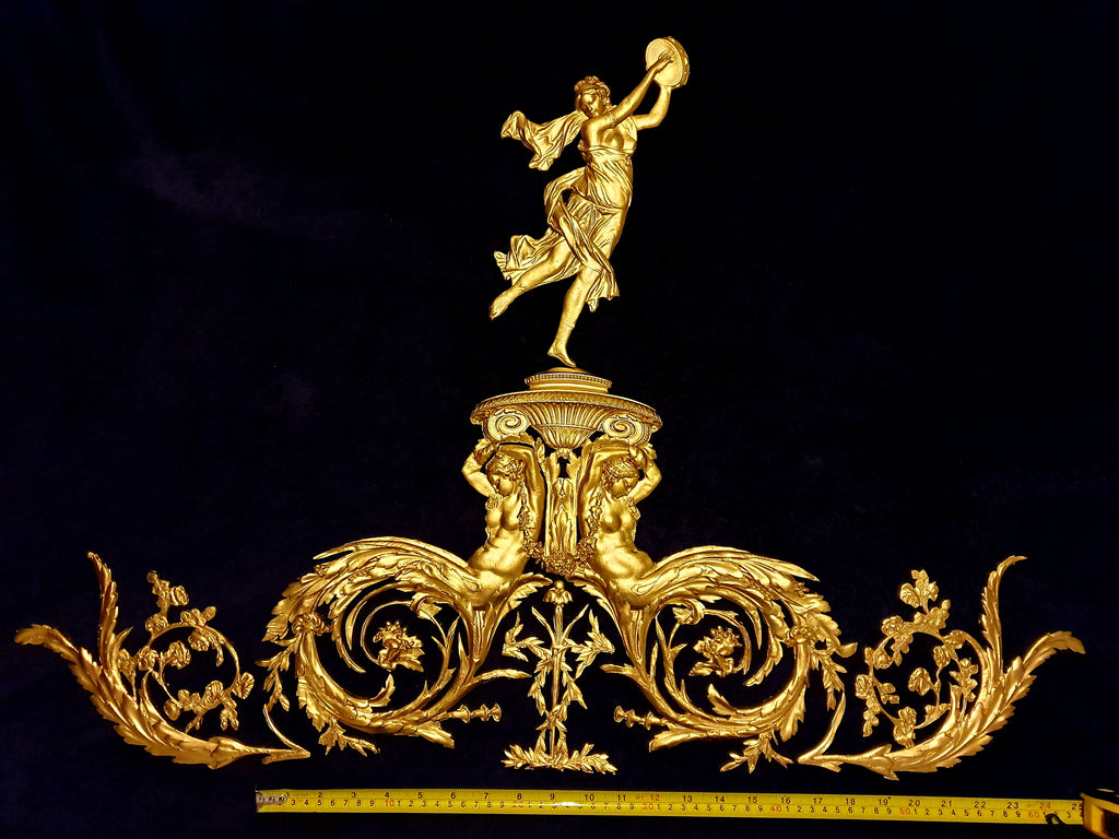LARGE LOUIS XVI PLASTIC ORNATE WALL MIRROR MOULDING DECORATION (No22)