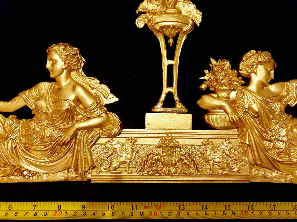 LARGE LOUIS XVI STYLE EMPIRE DECOR WALL DOOR PEDIMENT MOULDING DECORATION (No31)