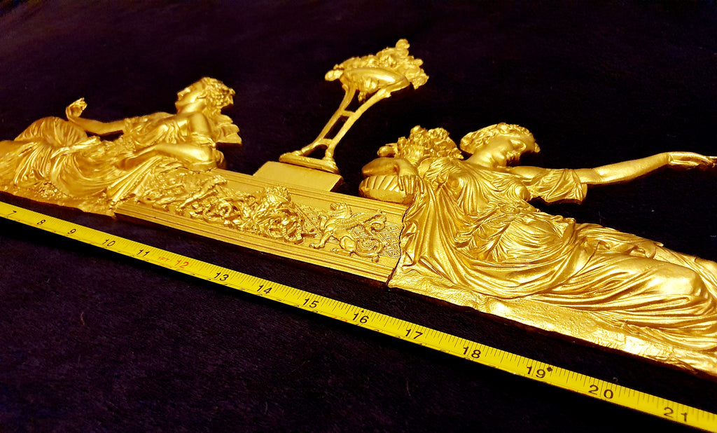 LARGE LOUIS XVI STYLE EMPIRE DECOR WALL DOOR PEDIMENT MOULDING DECORATION (No31)