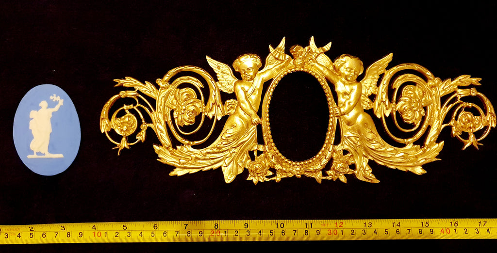 LARGE ORNATE LOUIS XVI STYLE PLASTIC WALL DOOR MOULDING DECORATION (No39)
