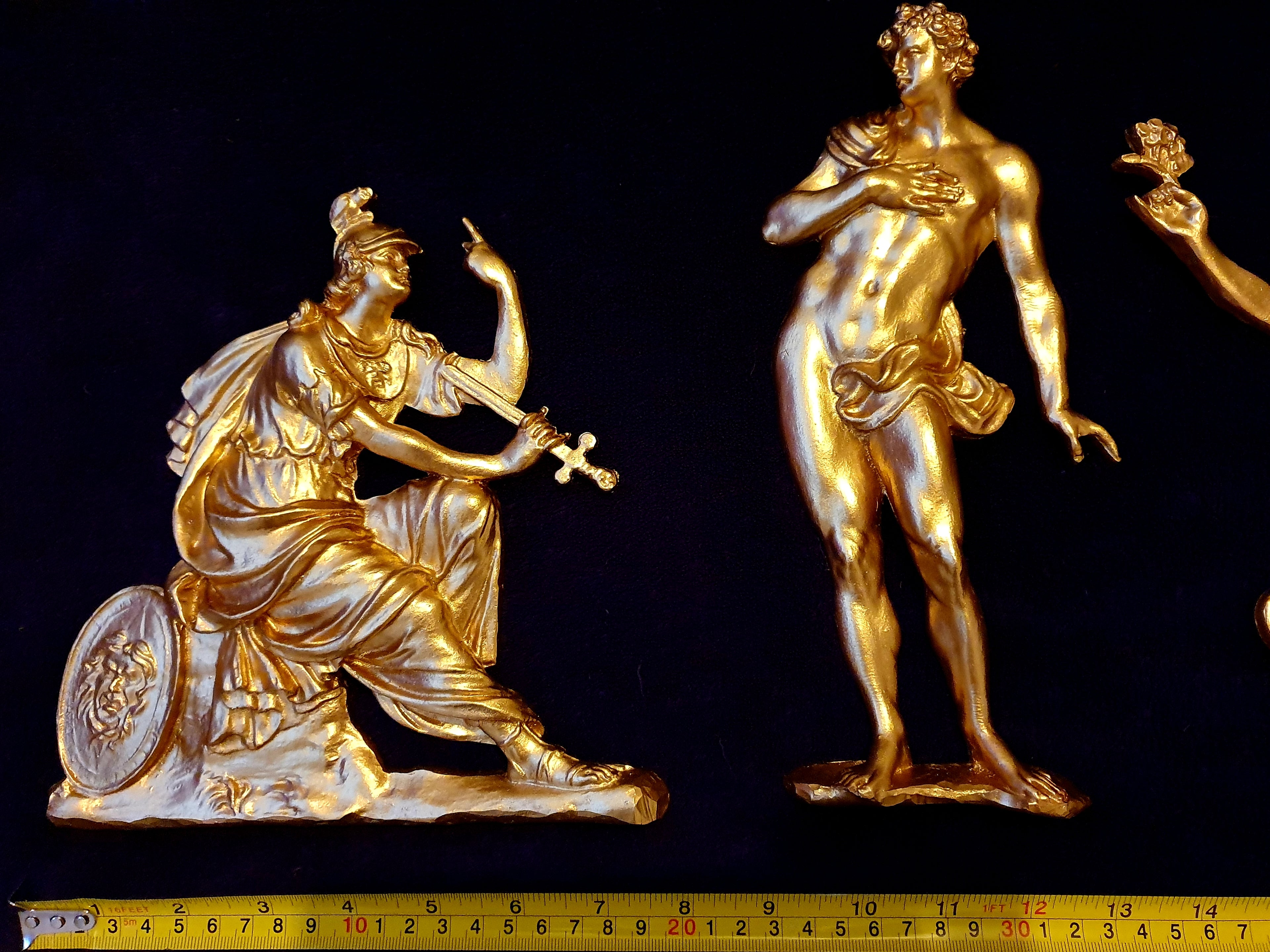FRENCH ANTIQUE LOUIS XIV RESIN WALL STATUES RELIEF MOULDING DECORATION (No30)