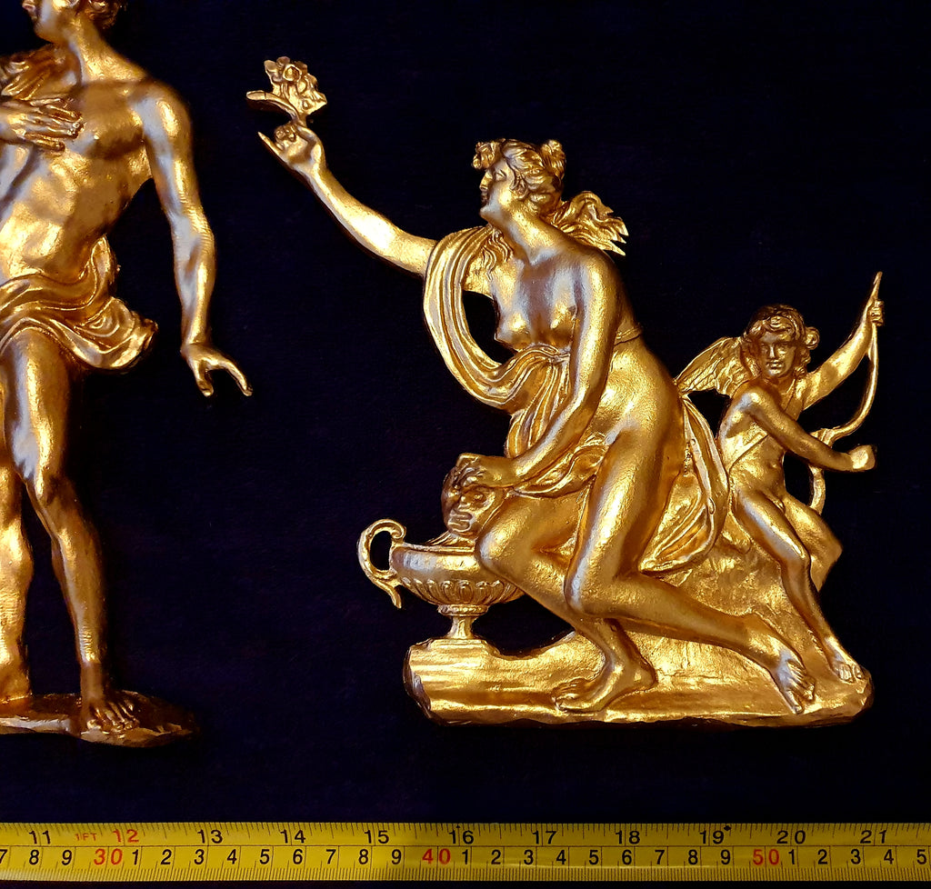 FRENCH ANTIQUE LOUIS XIV RESIN WALL STATUES RELIEF MOULDING DECORATION (No30)