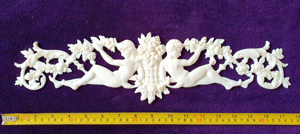 LARGE LOUIS XVI CHABBY CHIC WALL MIRROR MOULDING DECORATION (No47)