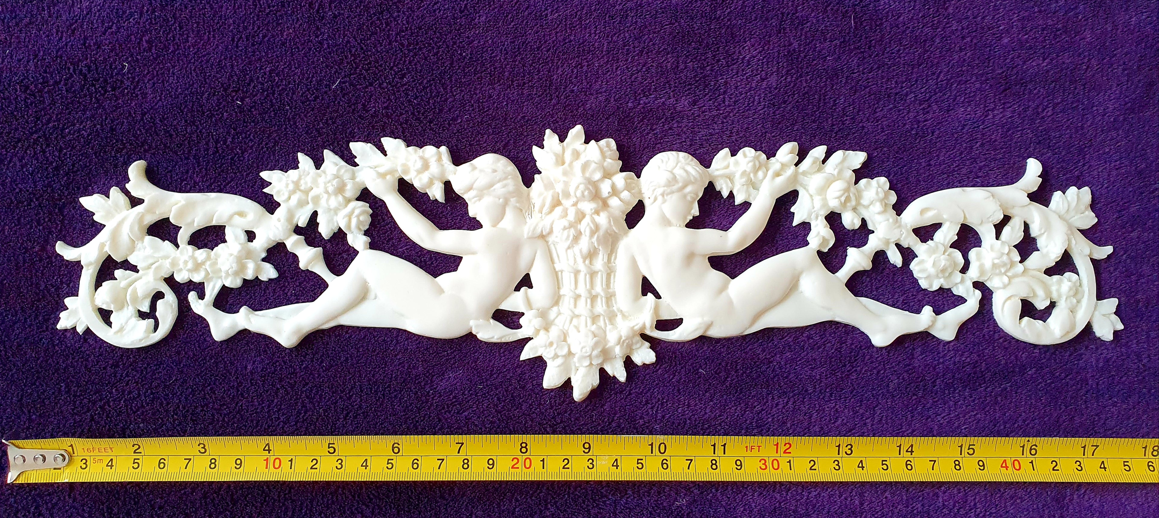 LARGE LOUIS XVI CHABBY CHIC WALL MIRROR MOULDING DECORATION (No47)