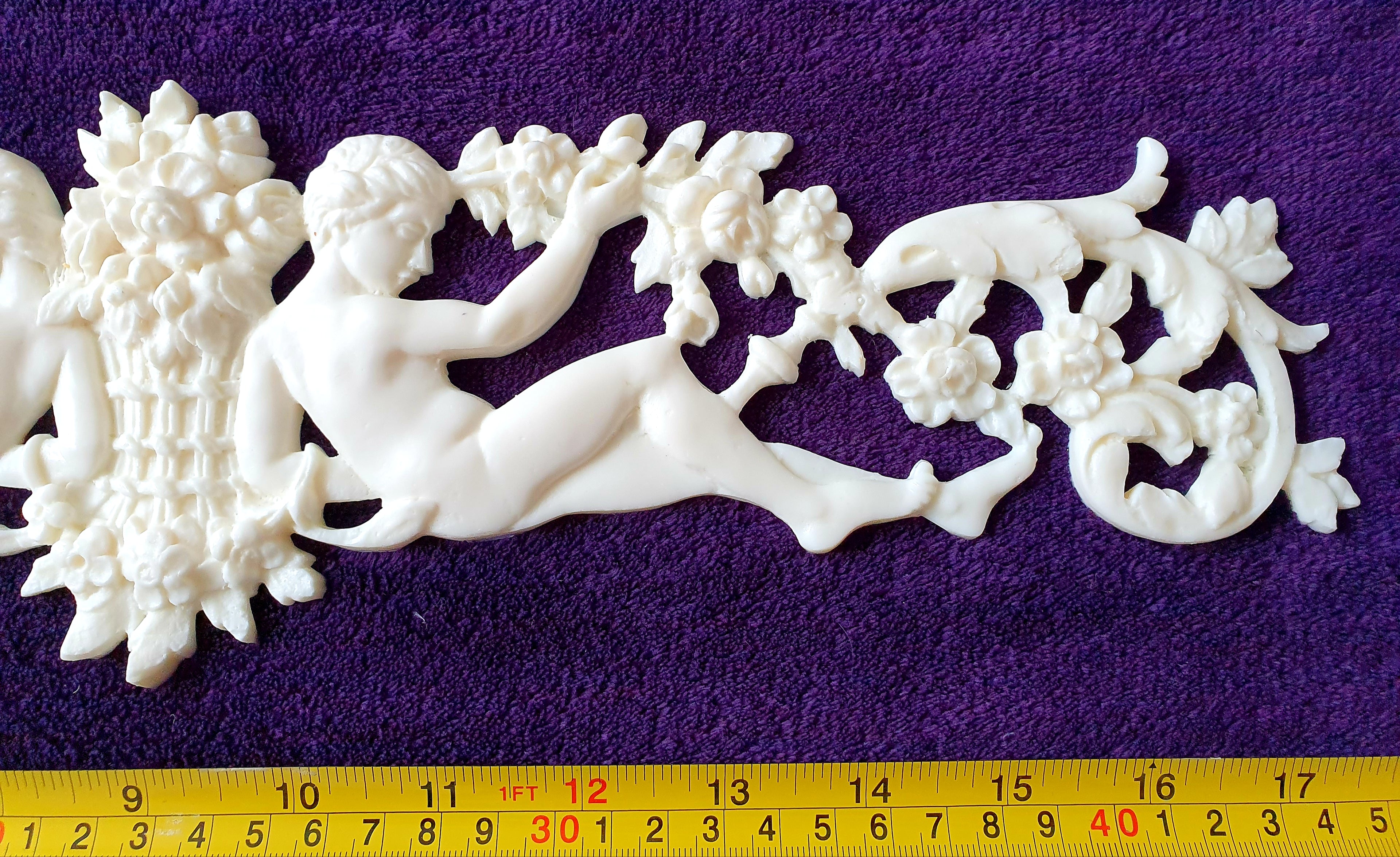LARGE LOUIS XVI CHABBY CHIC WALL MIRROR MOULDING DECORATION (No47)