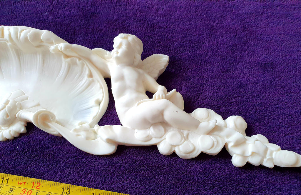 LARGE LOUIS XVI CHABBY CHIC WALL MIRROR MOULDING DECORATION (No46)