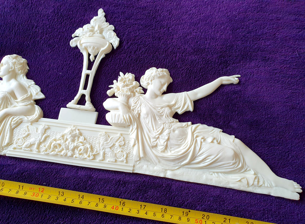 LARGE LOUIS XVI STYLE EMPIRE DECOR WALL DOOR PEDIMENT MOULDING DECORATION (No31)