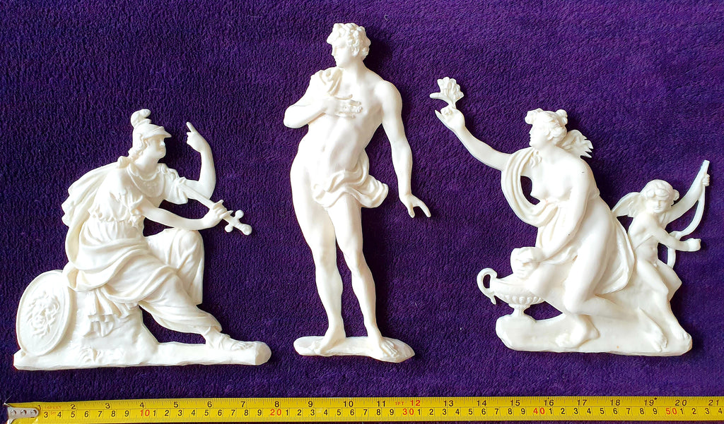 FRENCH ANTIQUE LOUIS XIV RESIN WALL STATUES RELIEF MOULDING DECORATION (No30)