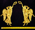 PAIR DECORATIVE MOULDING ANTIQUE STYLE WALL MIRROR DECORATION (No66)
