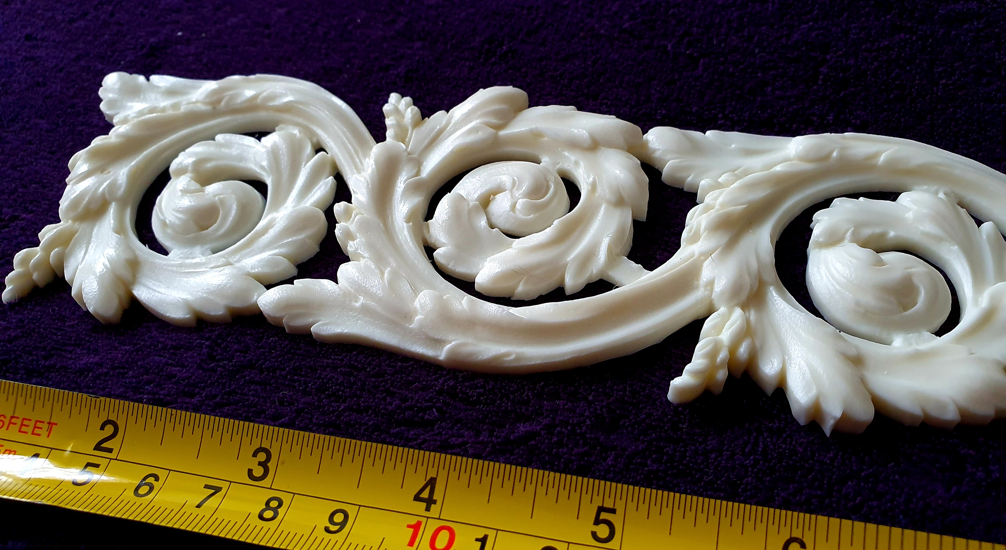 LARGE ORNATE LOUIS XVI WALL MIRROR MOULDING DECORATION (No48)