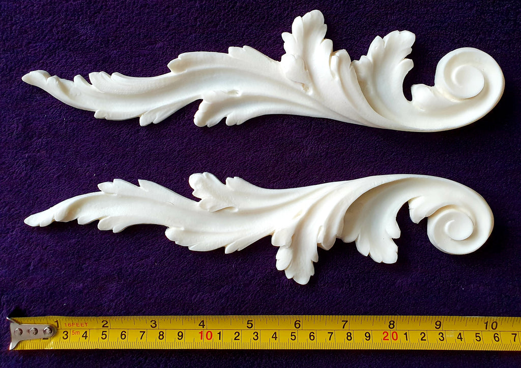 PAIR DECORATIVE MOULDING ANTIQUE STYLE WALL MIRROR DECORATION (No65)