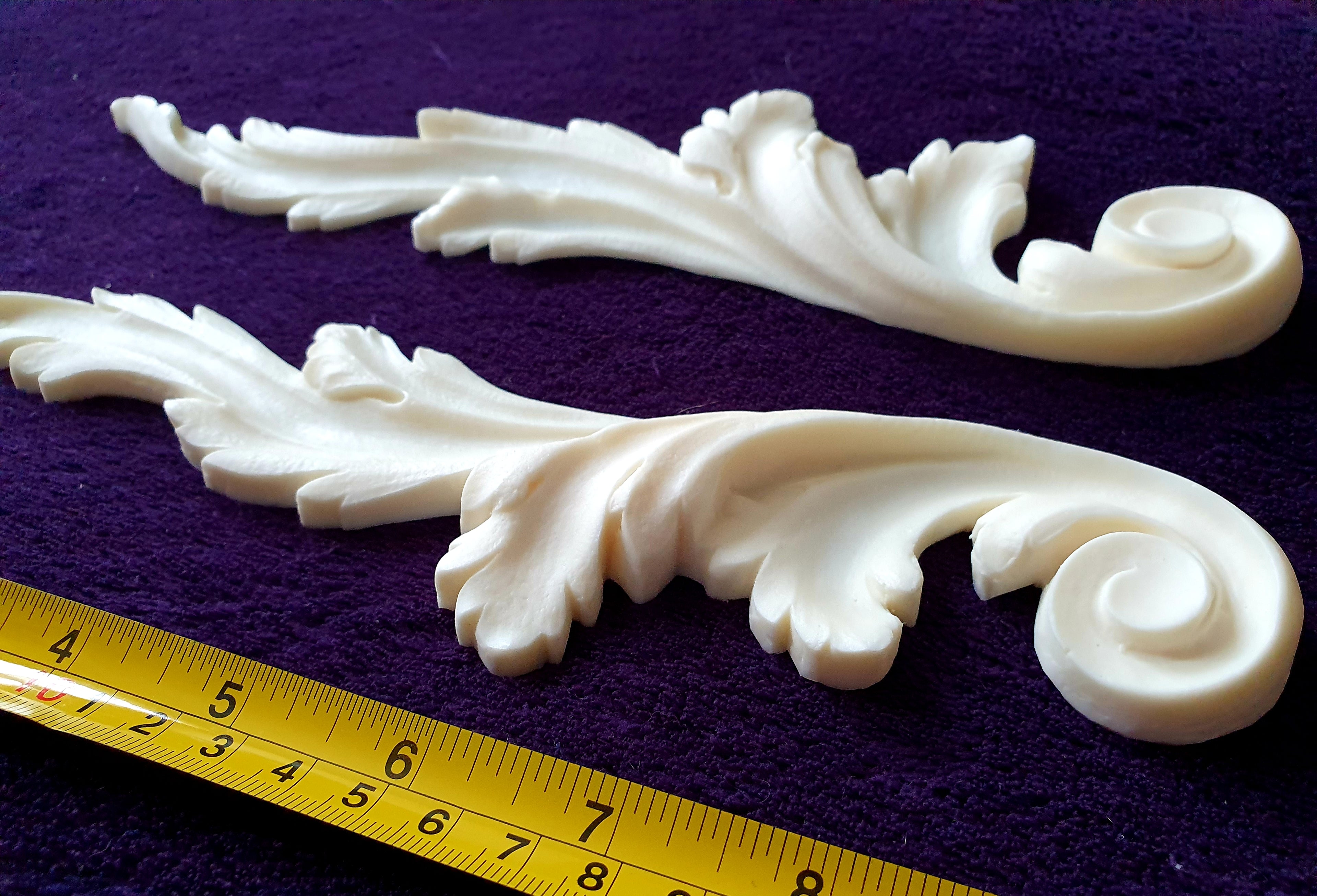 PAIR DECORATIVE MOULDING ANTIQUE STYLE WALL MIRROR DECORATION (No65)