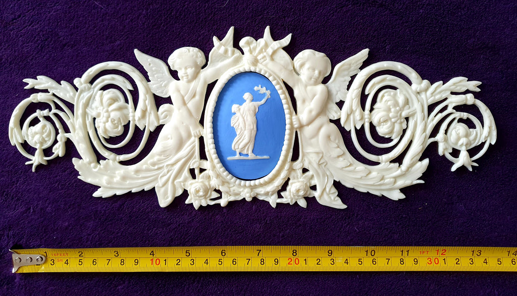 LARGE ORNATE LOUIS XVI STYLE PLASTIC WALL DOOR MOULDING DECORATION (No39)