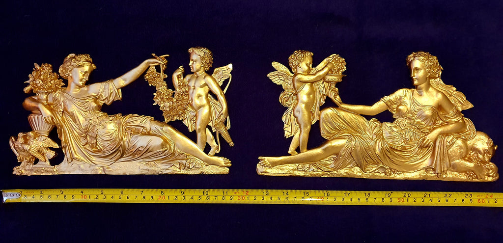 LARGE LOUIS XVI STYLE PLASTIC WALL DOOR DECOR PEDIMENT MOULDING (No32) £49.95 Colour QTY