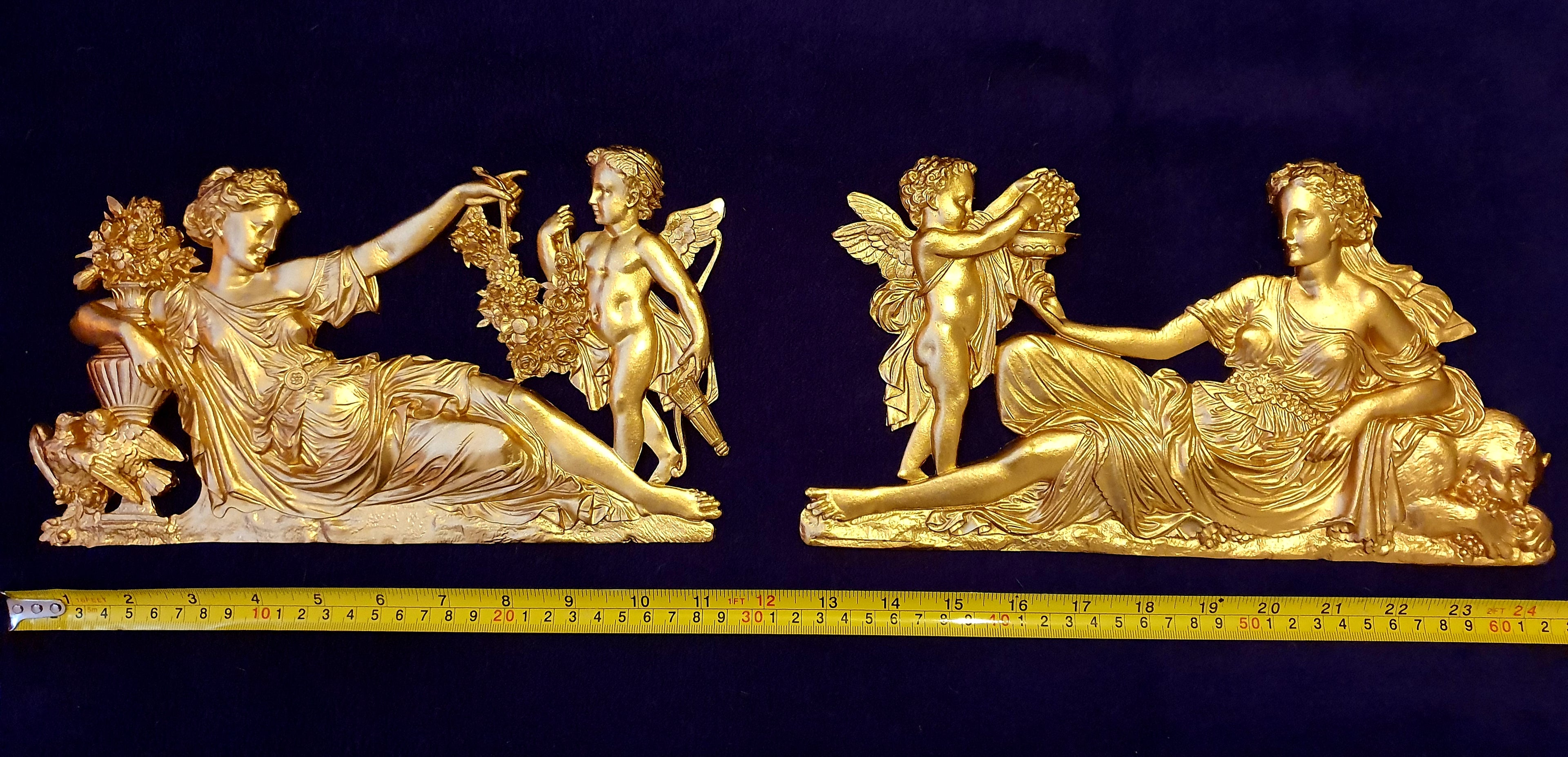 LARGE LOUIS XVI STYLE PLASTIC WALL DOOR DECOR PEDIMENT MOULDING (No32) £49.95 Colour QTY