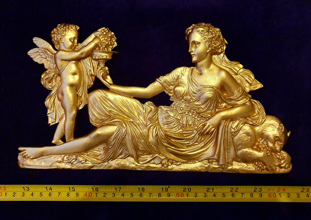 LARGE LOUIS XVI STYLE PLASTIC WALL DOOR DECOR PEDIMENT MOULDING (No32) £49.95 Colour QTY