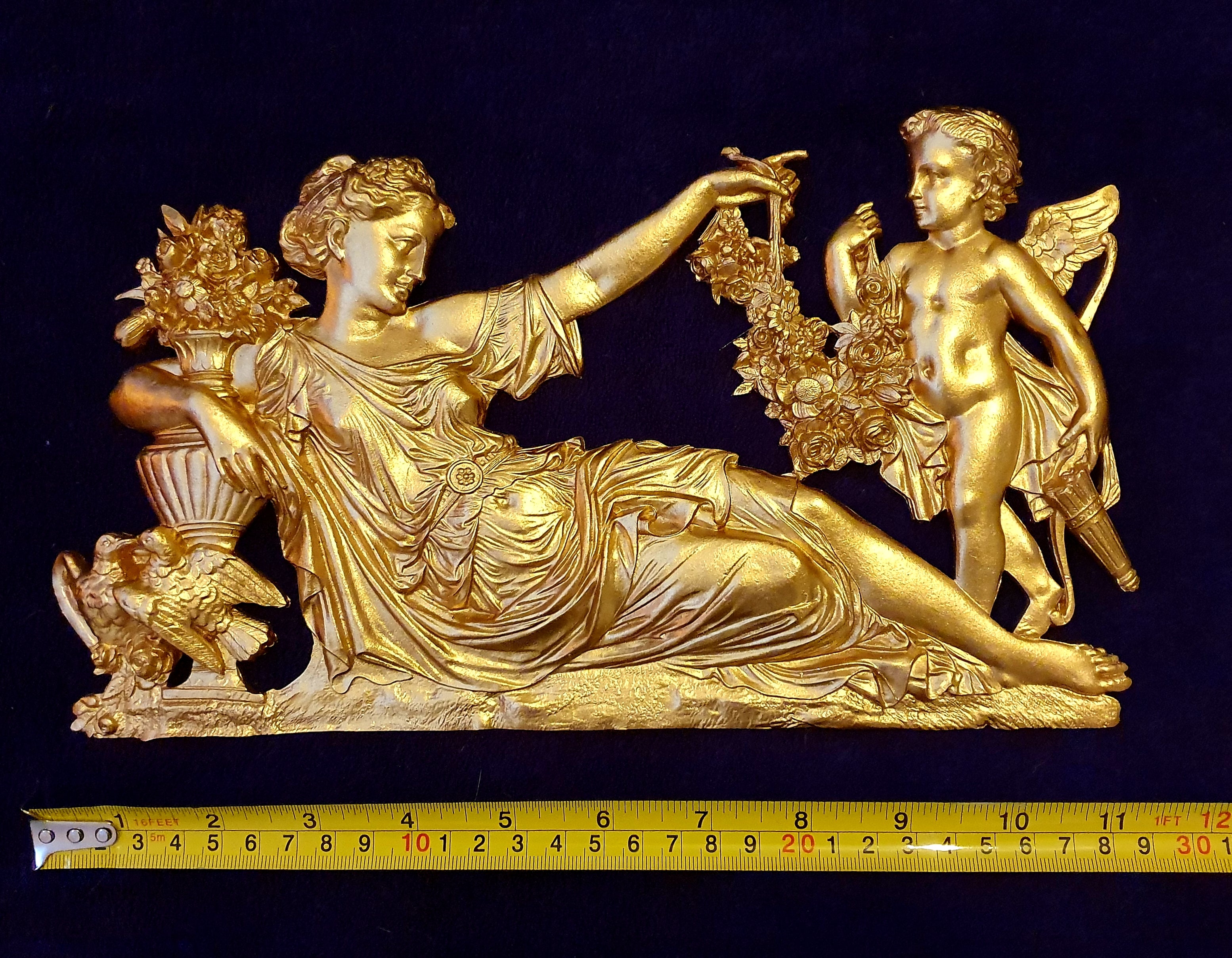 LARGE LOUIS XVI STYLE PLASTIC WALL DOOR DECOR PEDIMENT MOULDING (No32) £49.95 Colour QTY