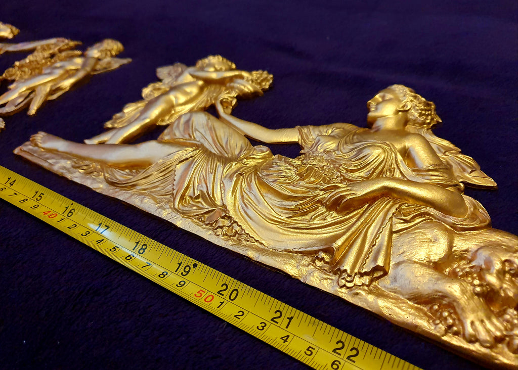 LARGE LOUIS XVI STYLE PLASTIC WALL DOOR DECOR PEDIMENT MOULDING (No32) £49.95 Colour QTY