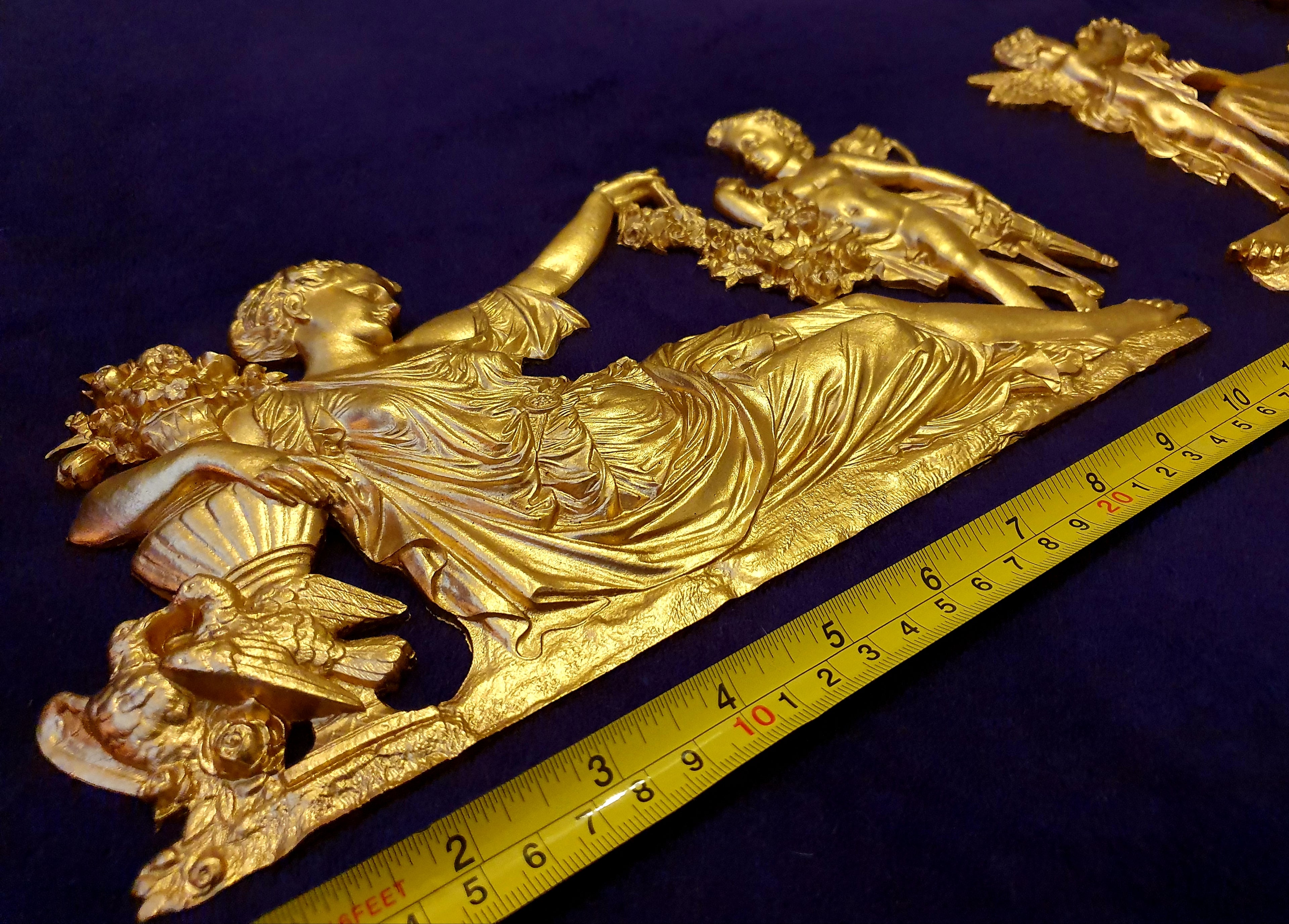 LARGE LOUIS XVI STYLE PLASTIC WALL DOOR DECOR PEDIMENT MOULDING (No32) £49.95 Colour QTY