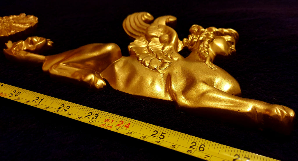 LARGE PAIR EMPIRE SPHINX GRIFFIN WALL MOULDING ONLAY APPLIQUE (No6)