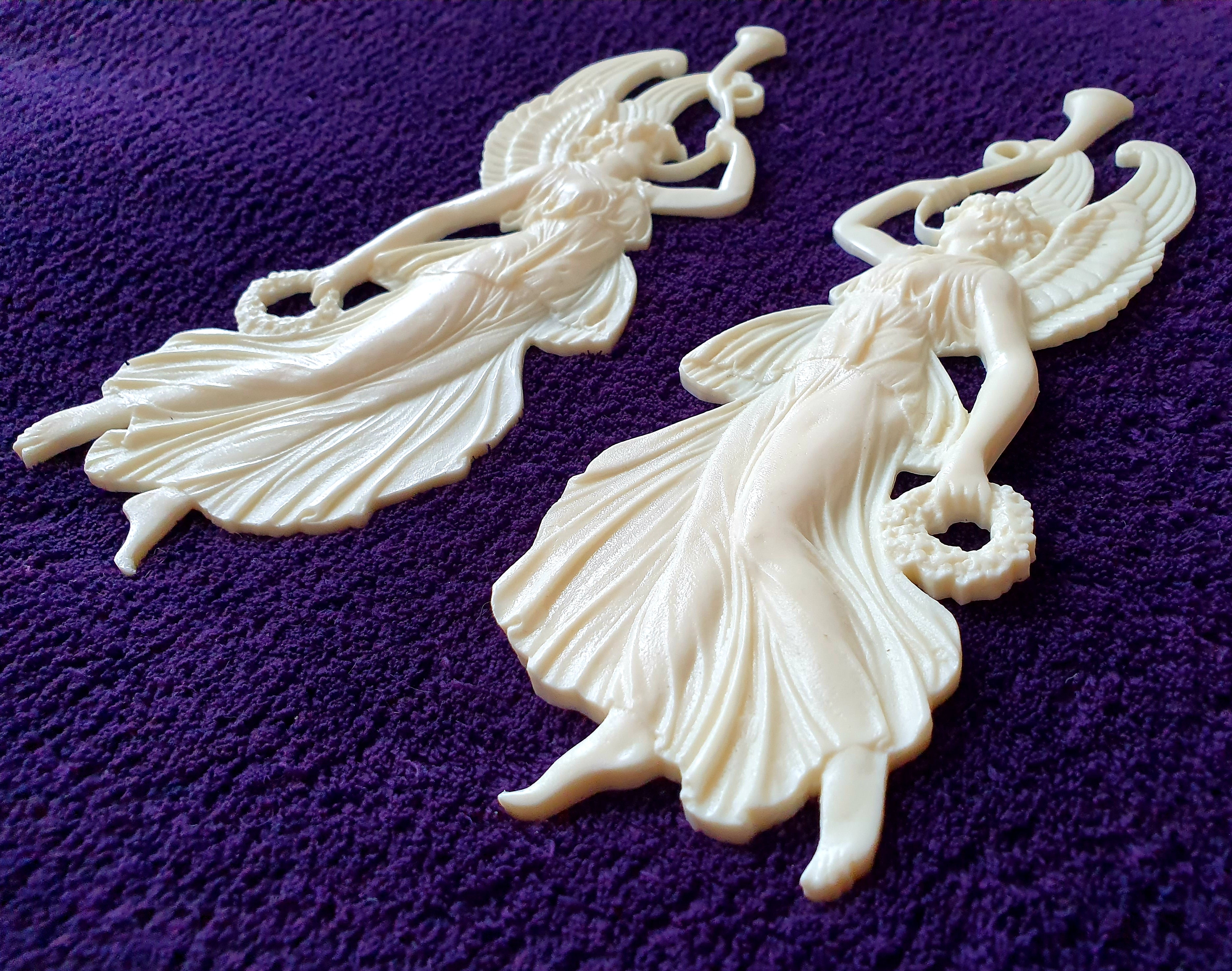 PAIR EMPIRE DECORATIVE MOULDING WALL FURNITURE DECORATION (No44)