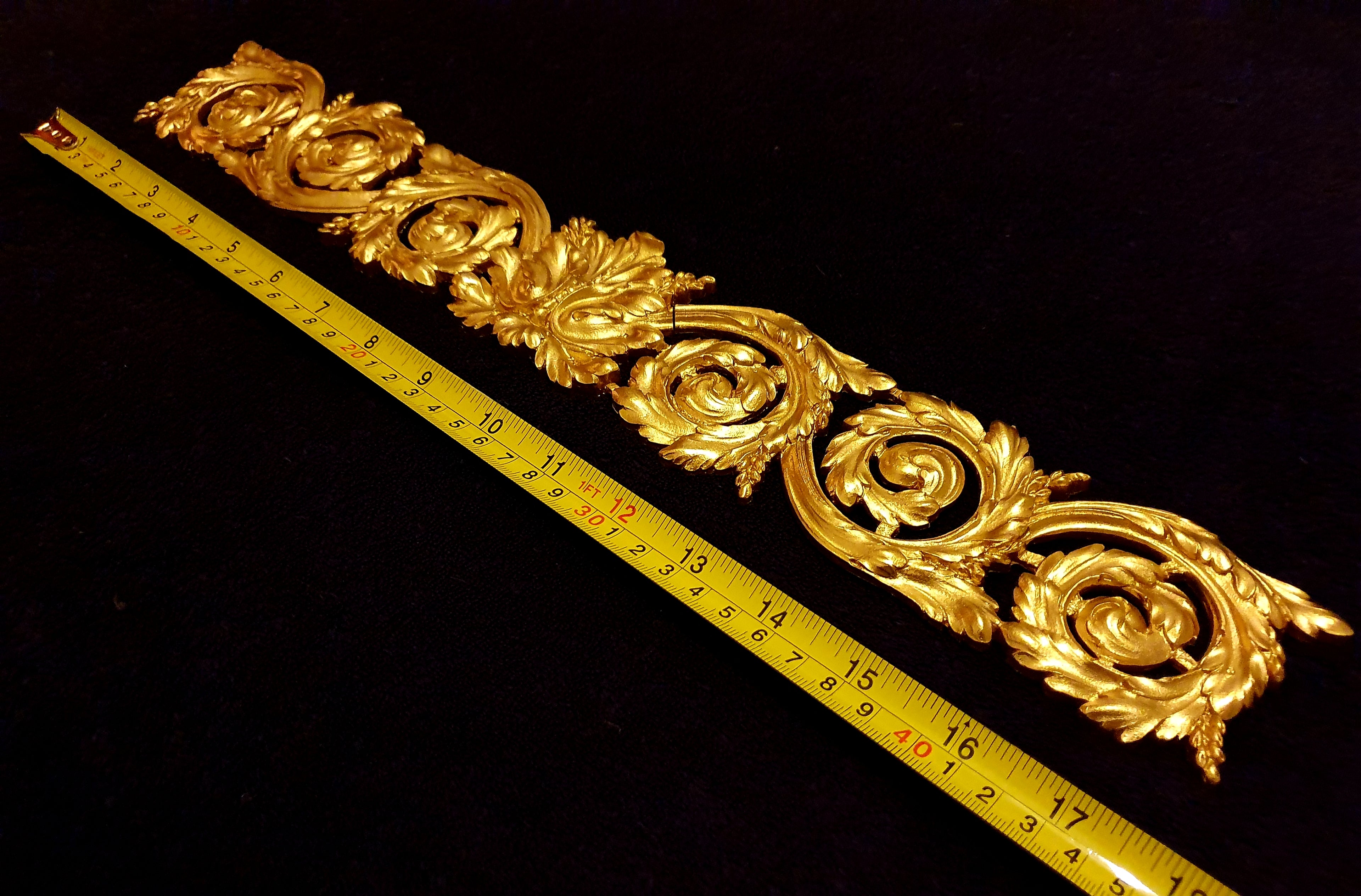 LARGE ORNATE LOUIS XVI WALL MIRROR MOULDING DECORATION (No48)