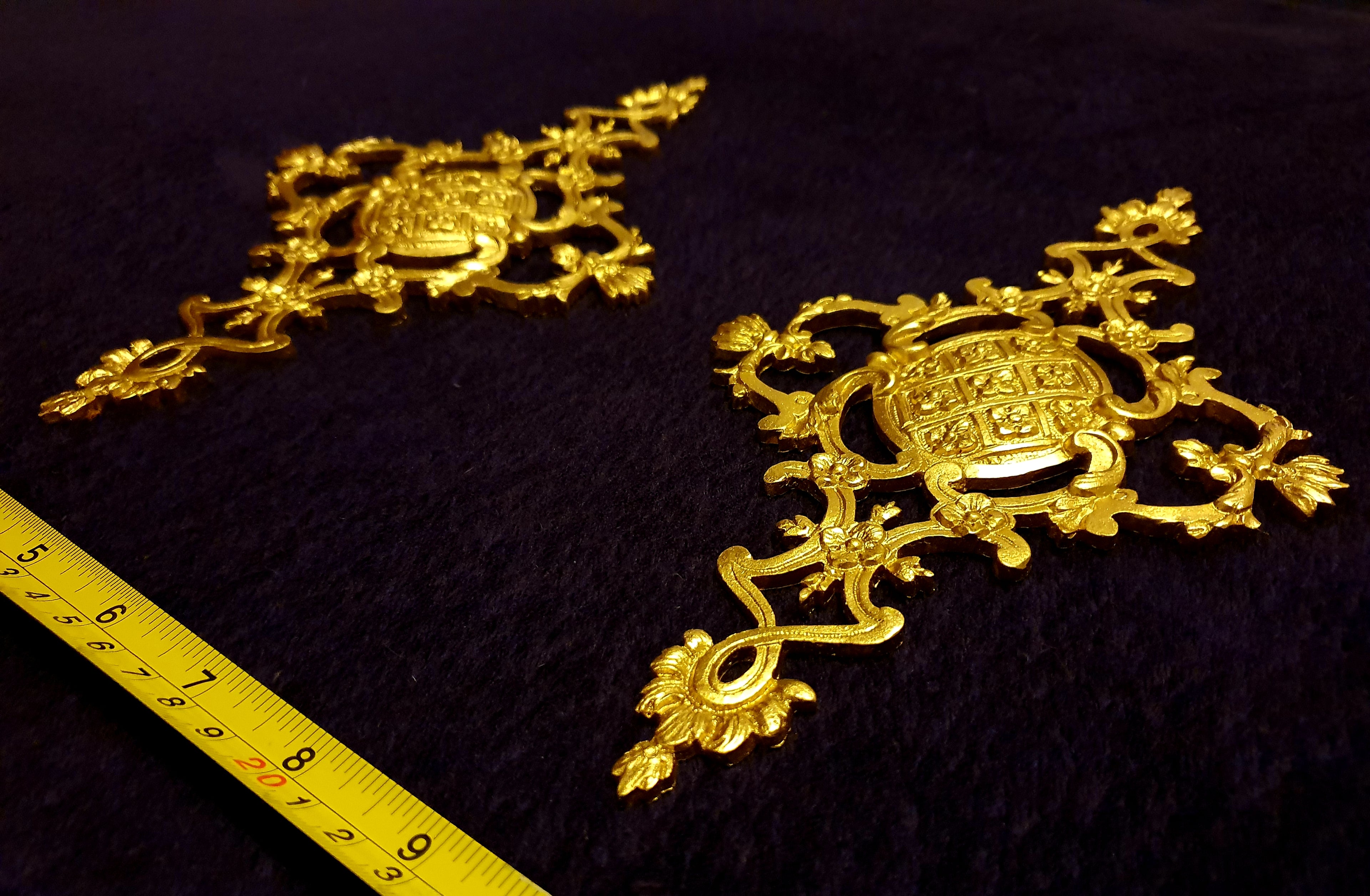 PAIR DECORATIVE MOULDING ONLAY LOUIS XVI DECORATION (No18)