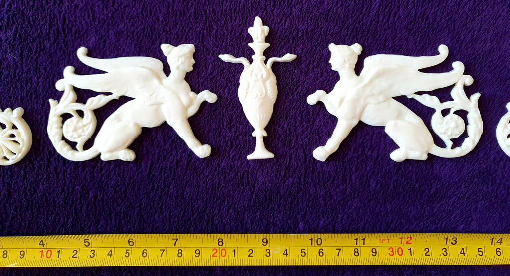 VICTORIAN EMPIRE SPHINX GRIFFIN ONLAY WALL MOULDING DECORATION (No20)