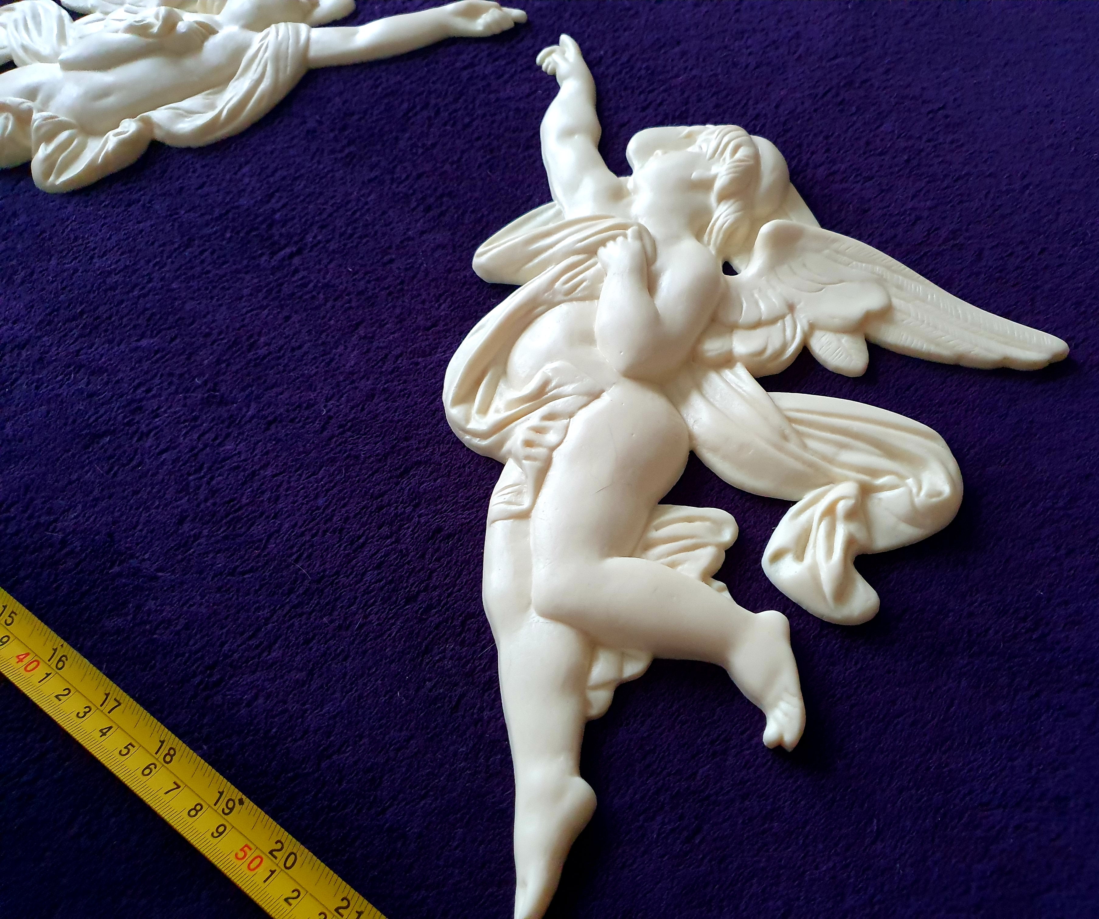 PAIR DECORATIVE MOULDING ANTIQUE ORNATE WALL OR FURNITURE DECORATION (No98)
