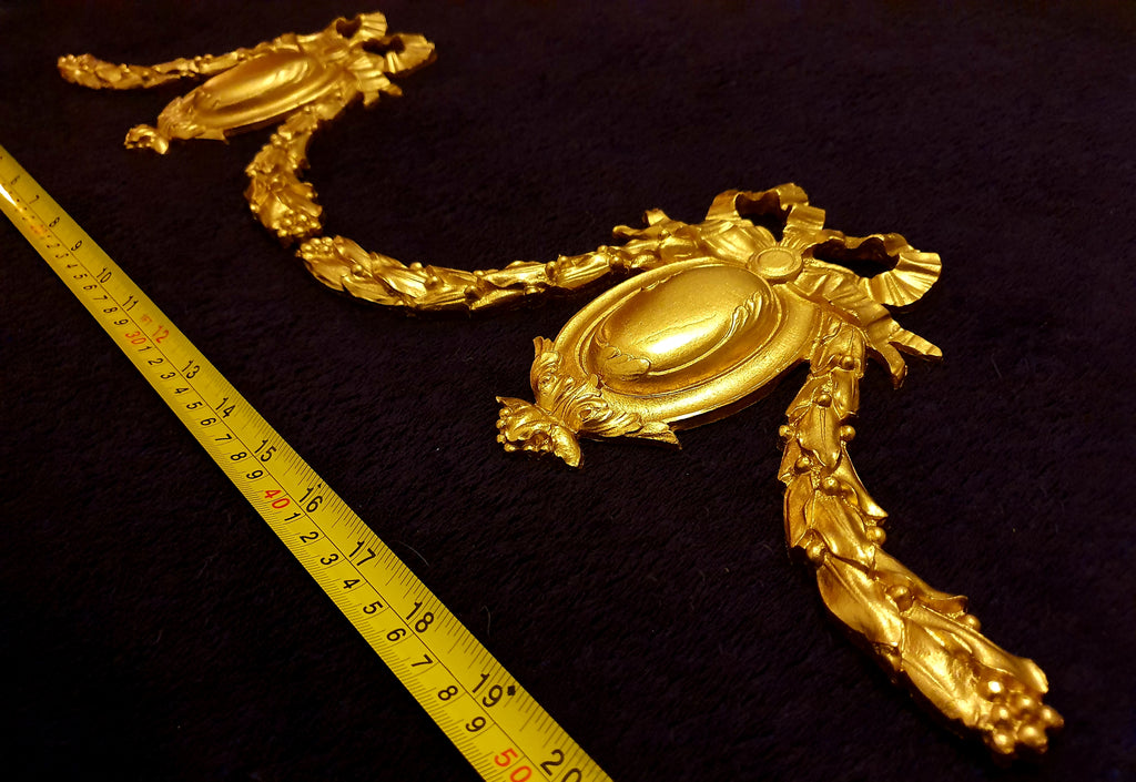 PAIR ORNATE ANTIQUE STYLE WALL MIRROR MOULDING DECORATION (No114)