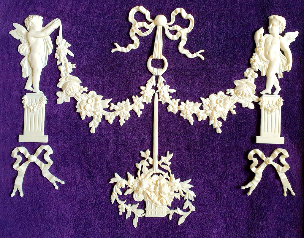 1 DECORATIVE ANTIQUE LOUIS XVI MARIE ANTOINETTE STYLE GILT OR WHITE WALL PANELLING PANEL (No115)
