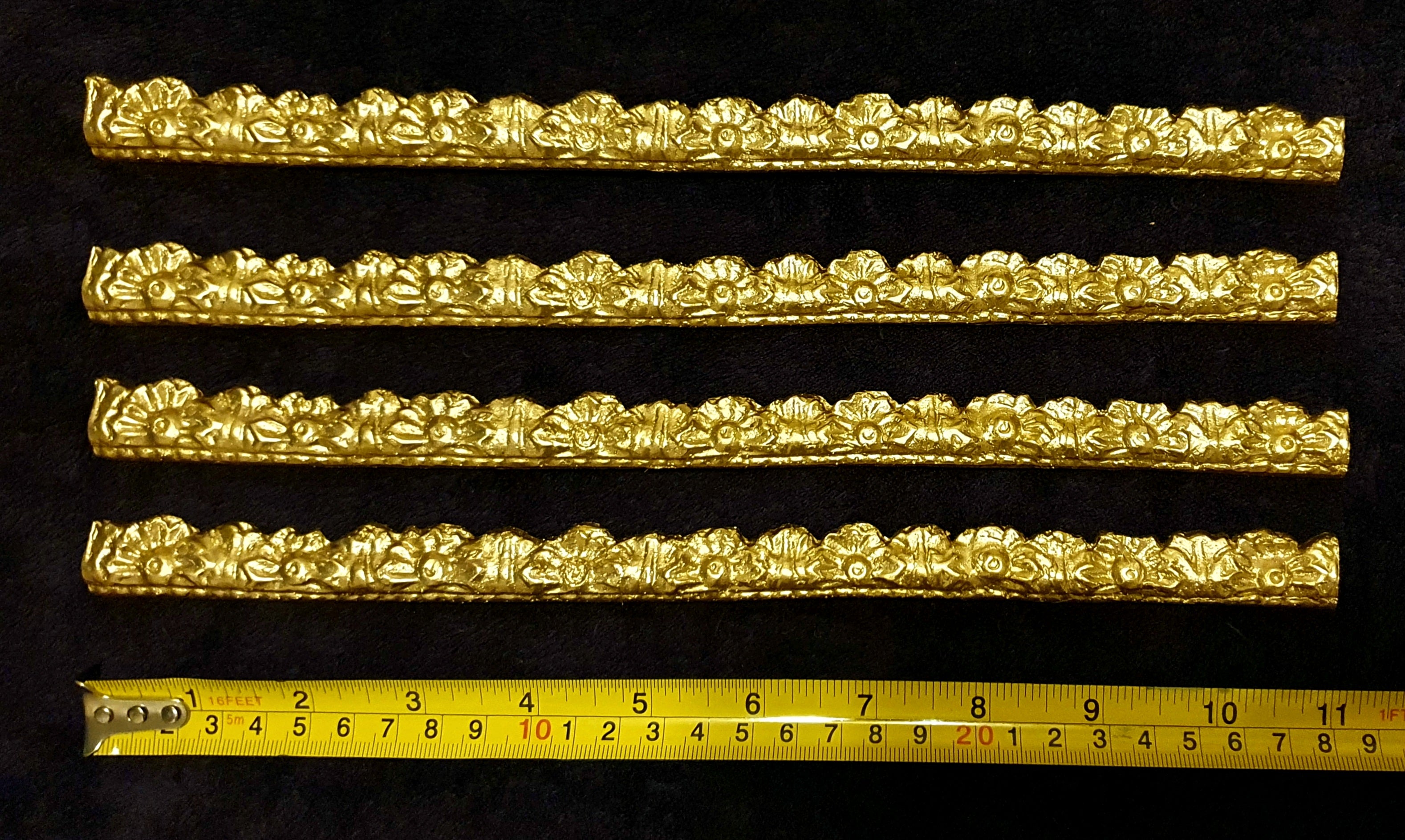 4 LARGE DECORATIVE MOULDING STRAIGHT RAIL FRAME DECORATION (130)