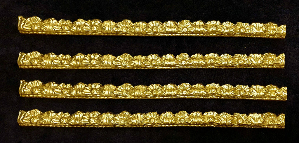 4 SMALL DECORATIVE MOULDING STRAIGHT RAIL FRAME DECORATION (198)