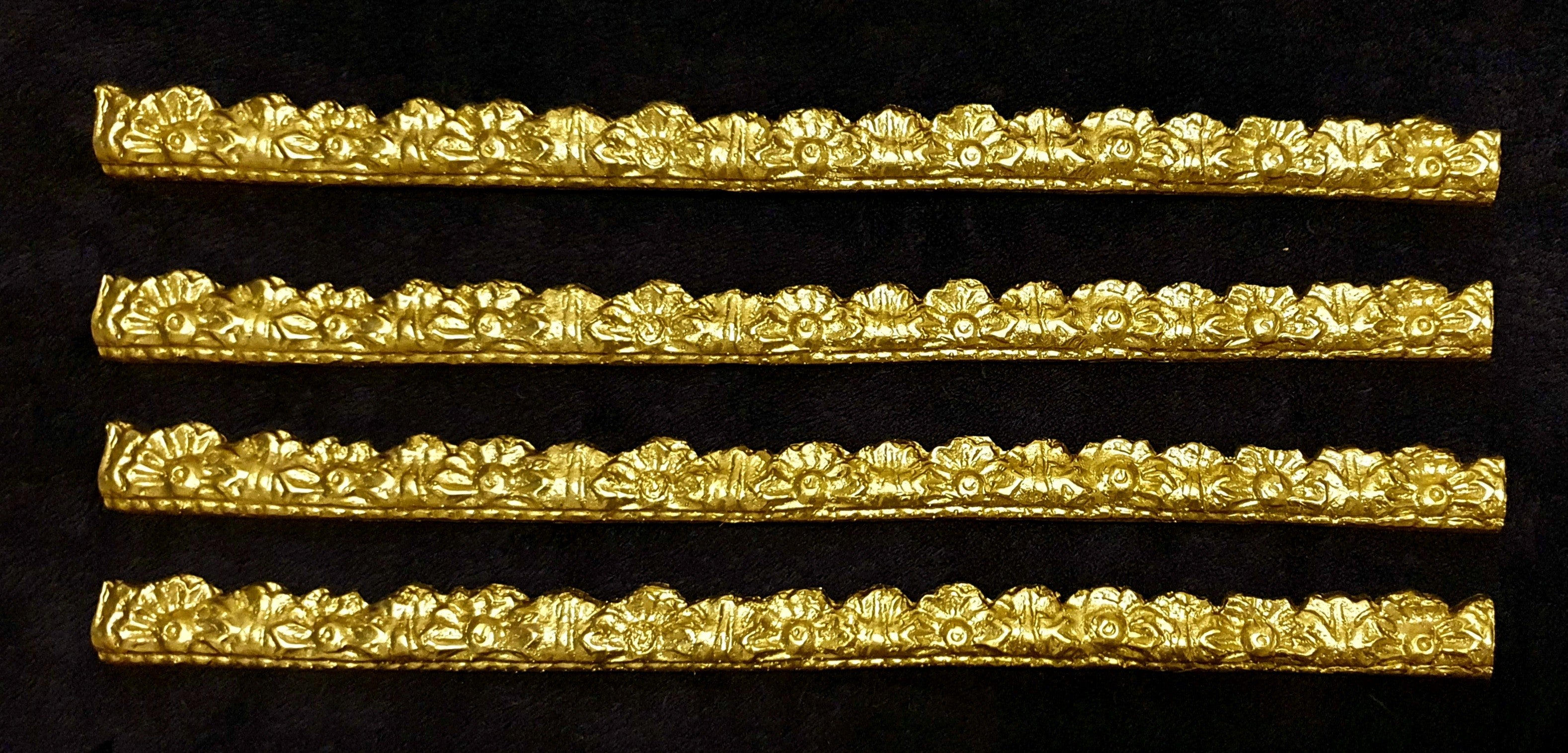 4 SMALL DECORATIVE MOULDING STRAIGHT RAIL FRAME DECORATION (198)