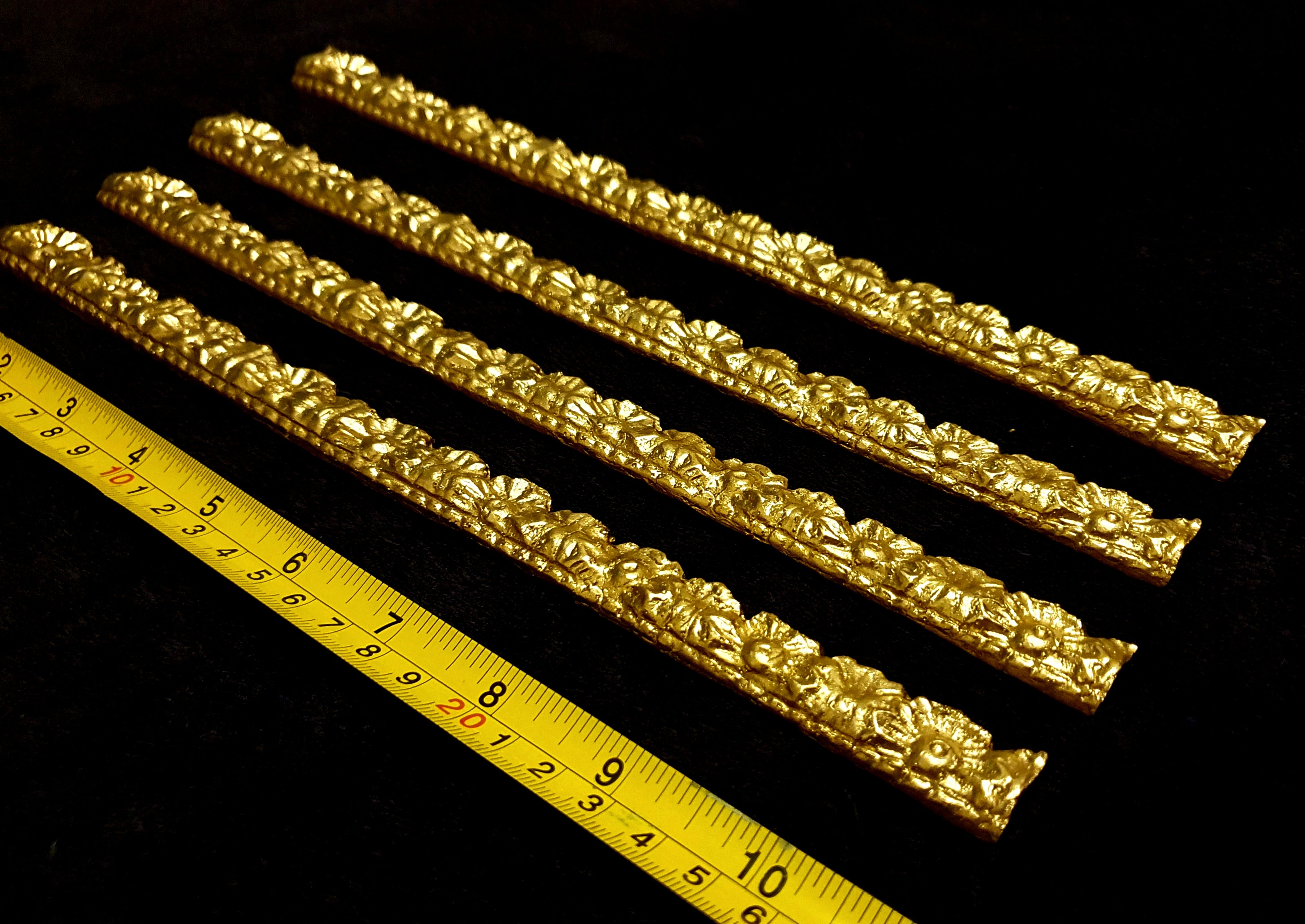 4 LARGE DECORATIVE MOULDING STRAIGHT RAIL FRAME DECORATION (130)
