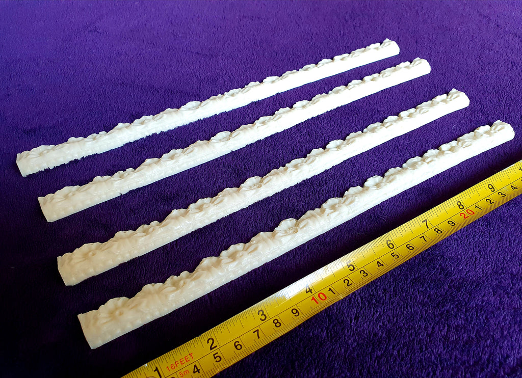 4 LARGE DECORATIVE MOULDING STRAIGHT RAIL FRAME DECORATION (130)