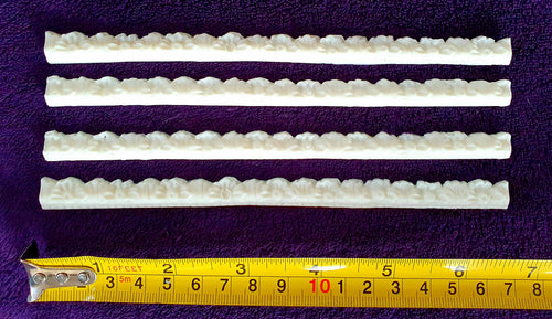 4 SMALL DECORATIVE MOULDING STRAIGHT RAIL FRAME DECORATION (198)