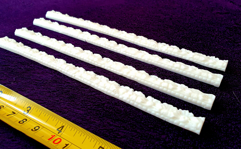 4 SMALL DECORATIVE MOULDING STRAIGHT RAIL FRAME DECORATION (198)