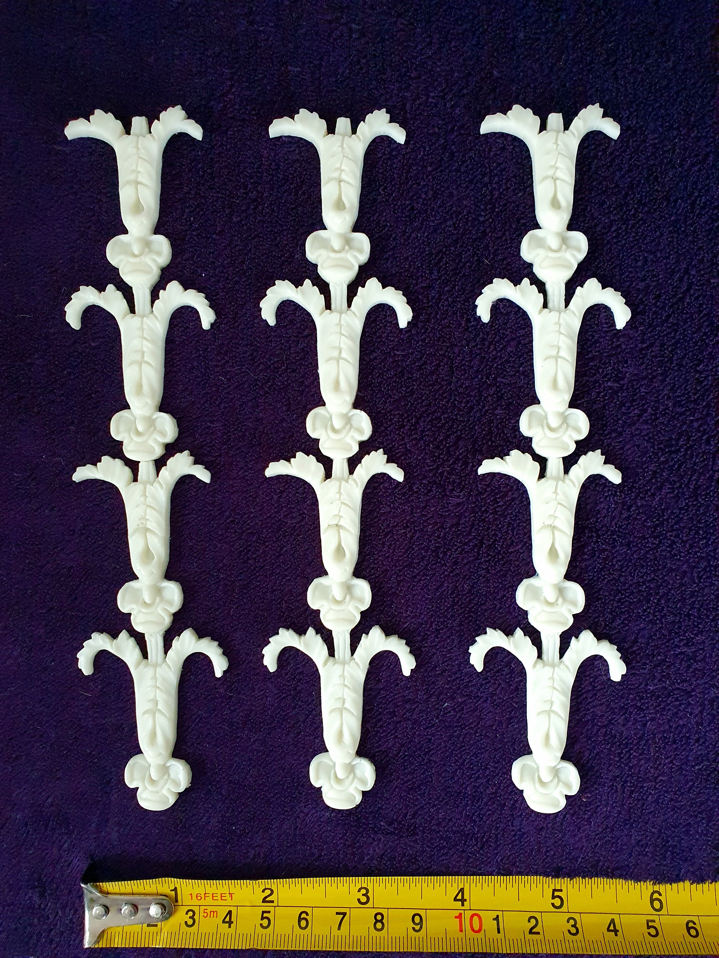 3 DECORATIVE LOUIS XVI STYLE PLASTIC ORNATE WALL MIRROR MOULDING DECORATION (No152)