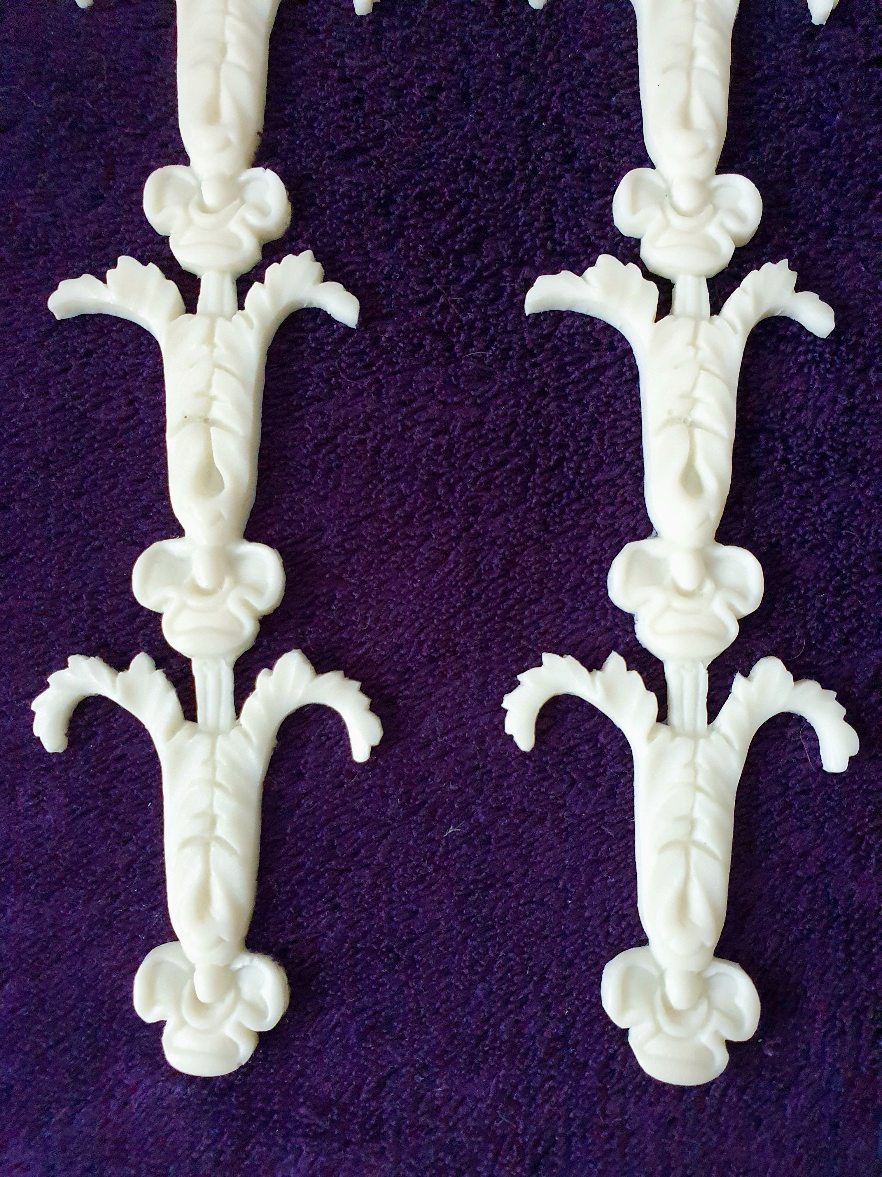 3 DECORATIVE LOUIS XVI STYLE PLASTIC ORNATE WALL MIRROR MOULDING DECORATION (No152)
