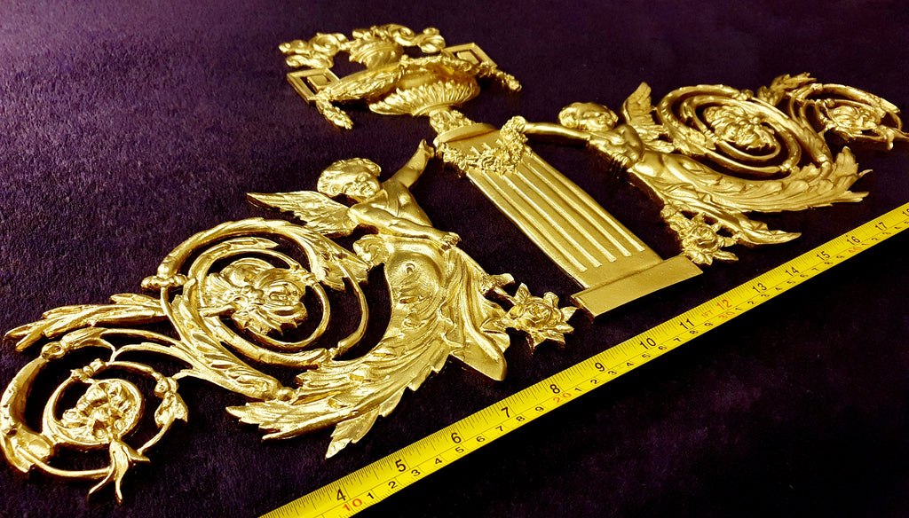 LARGE LOUIS XVI PLASTIC ORNATE WALL MIRROR MOULDING DECORATION (No150)