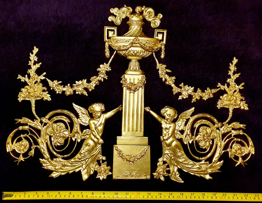 LARGE LOUIS XVI PLASTIC ORNATE WALL MIRROR MOULDING DECORATION (No149)
