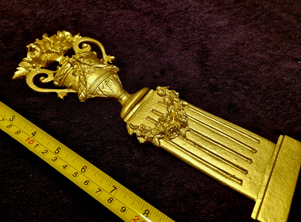 DECORATIVE PLASTIC MOULDING LOUIS XVI ANTIQUE STYLE APPLIQUE GILT WHITE WALL DECORATION (No161)