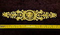 DECORATIVE PLASTIC MOULDING LOUIS XVI ANTIQUE STYLE APPLIQUE GILT WHITE WALL DECORATION (No158)
